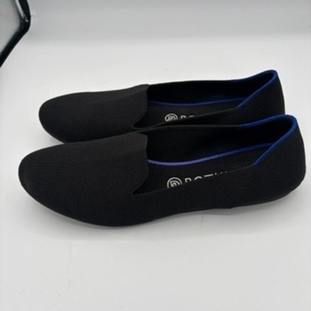 Rothys The Loafers Women Sz 11 Black Slip On Flat Comfort Shoes - Picture 5 of 10
